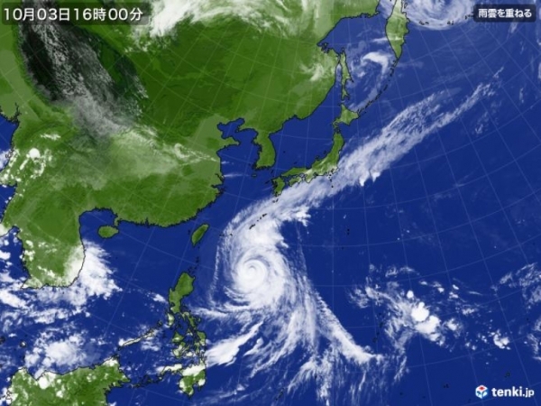 이미지=일본기상협회 '태풍 콩레이' 위성사진