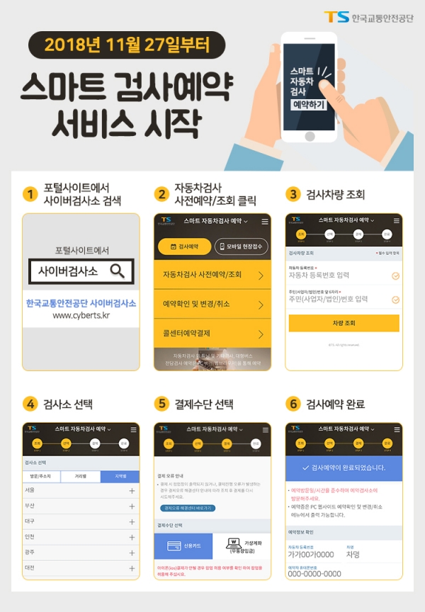 한국교통안전공단 “스마트 검사예약 서비스”